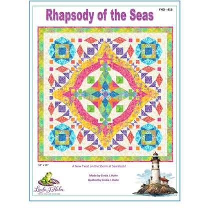Rhapsody of the Seas Quilt Pattern FHD-413 - Paper Pattern