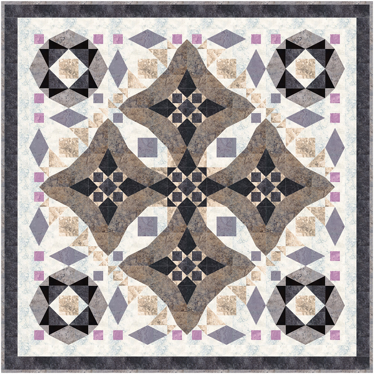 Dark & Stormy Quilt Pattern FHD-415 - Paper Pattern