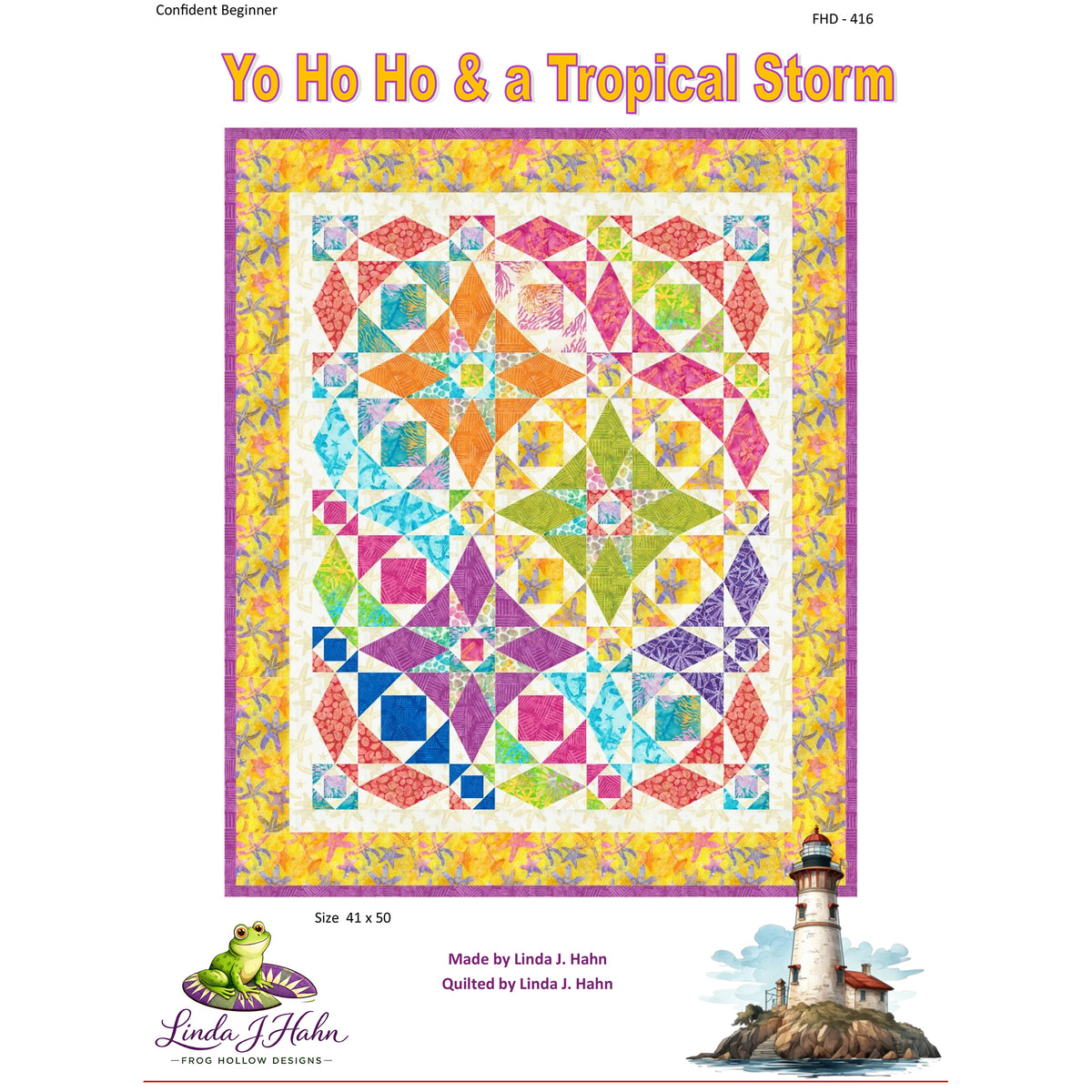 Yo Ho Ho & a Tropical Storm Quilt Pattern FHD-416w - Wholesale Product