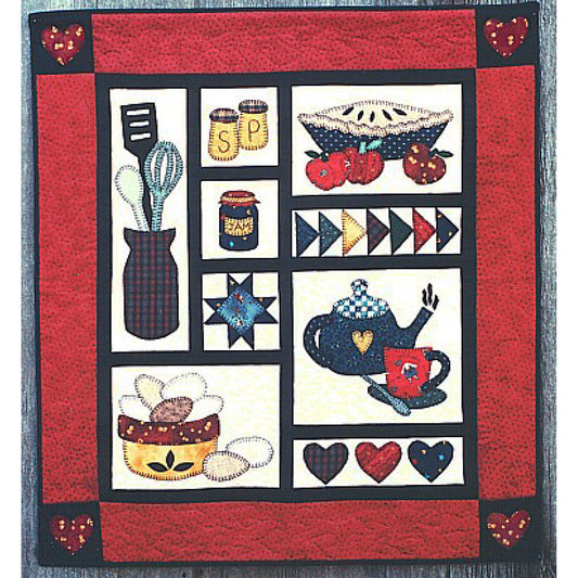 Country Kitchen Quilt Pattern FRD-1100 - Paper Pattern