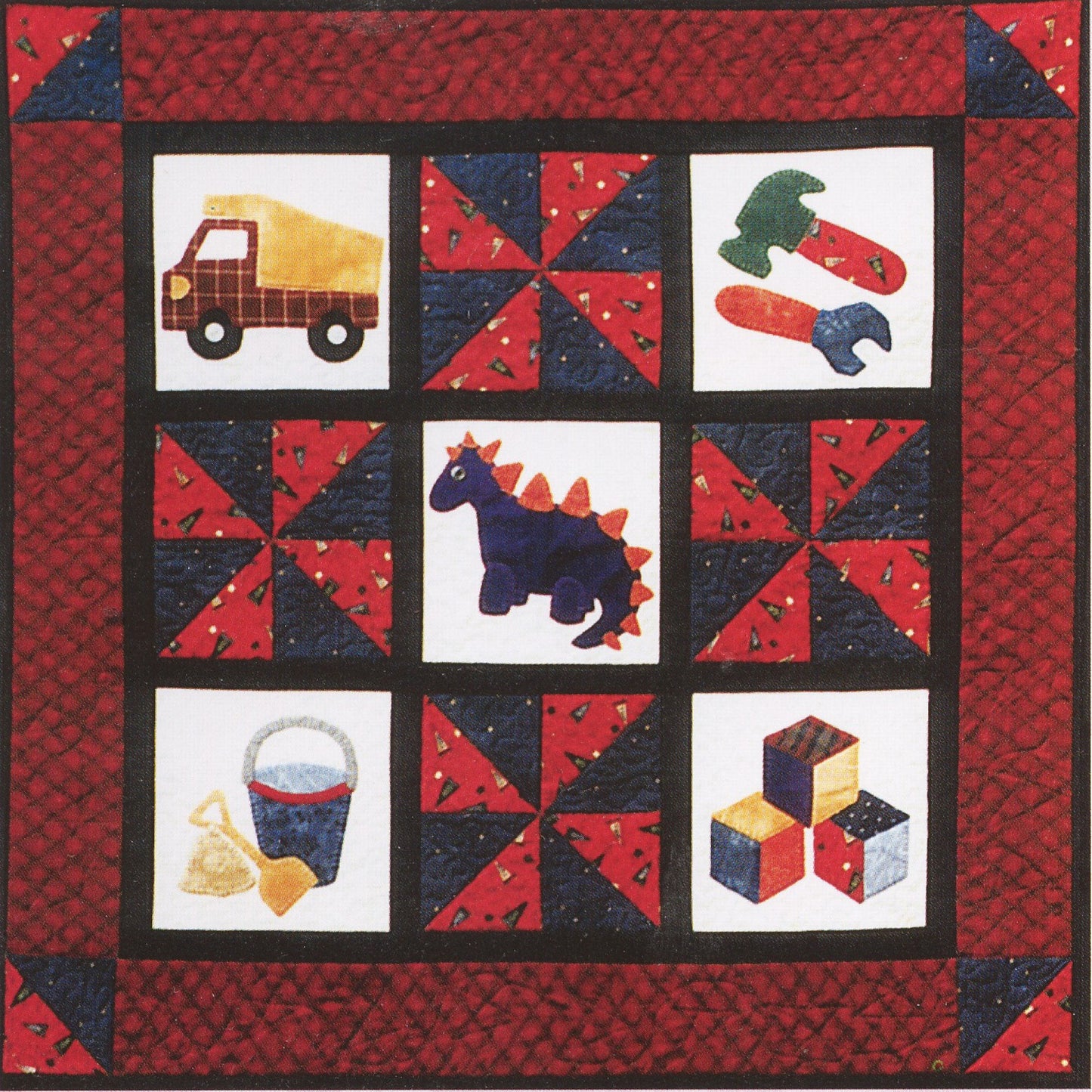 Little Boys & Their Toys Quilt FRD-1101e - Downloadable Pattern