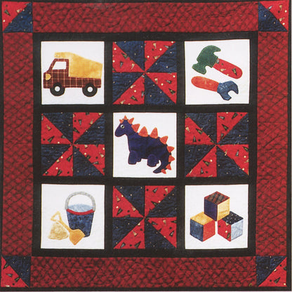 Little Boys & Their Toys Quilt FRD-1101e - Downloadable Pattern