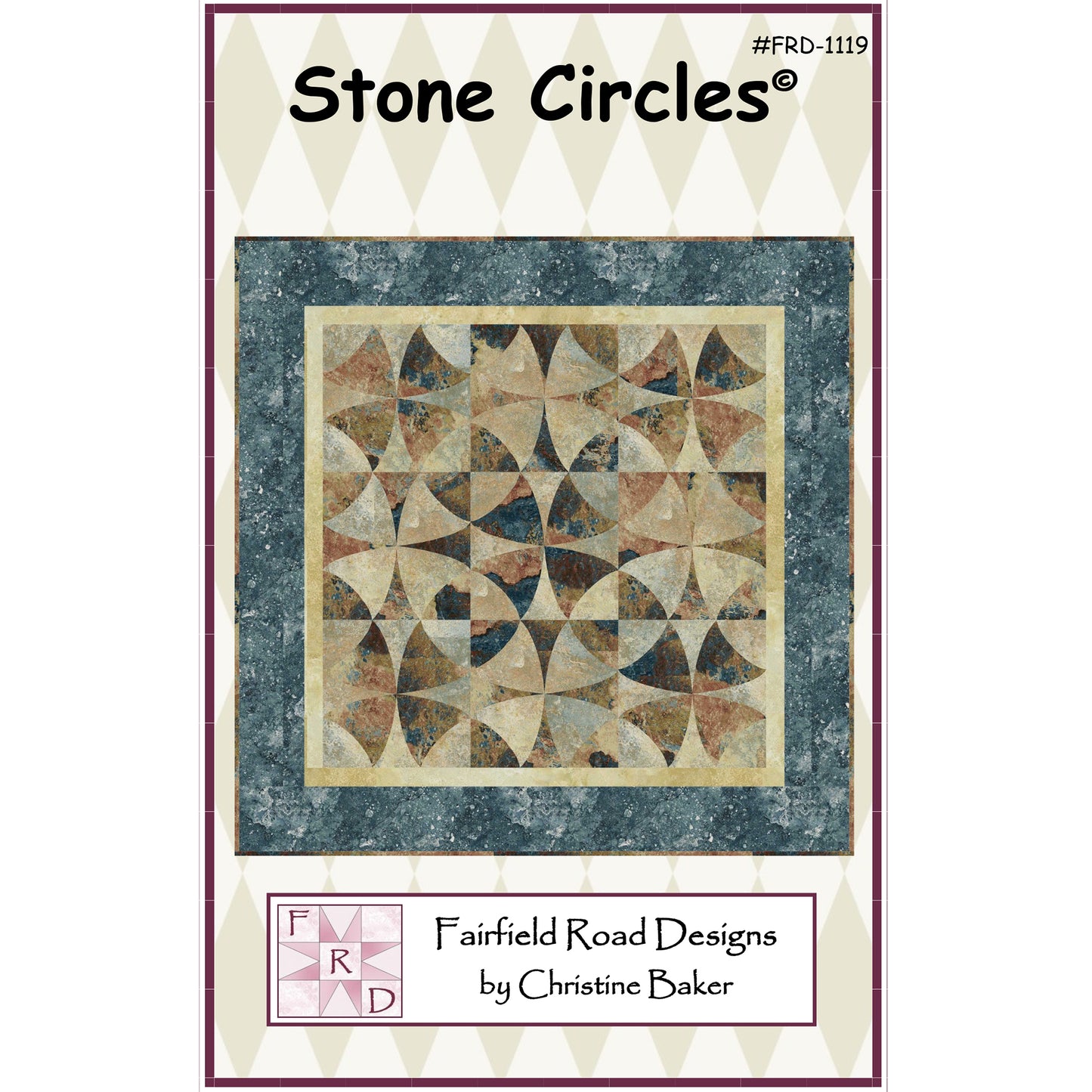 Stone Circles Quilt Pattern FRD-1119 - Paper Pattern