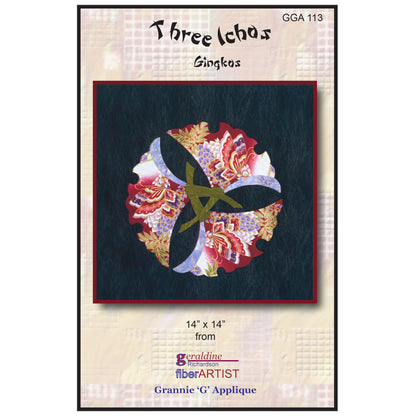 Three Ichos (Gingkos) Quilt Pattern GGA-113 - Paper Pattern