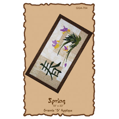 Spring Wall Hanging Pattern GGA-704 - Paper Pattern