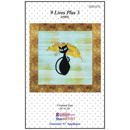 9 Lives Plus 3 April Quilt Pattern GGA-D13w  - Wholesale Product