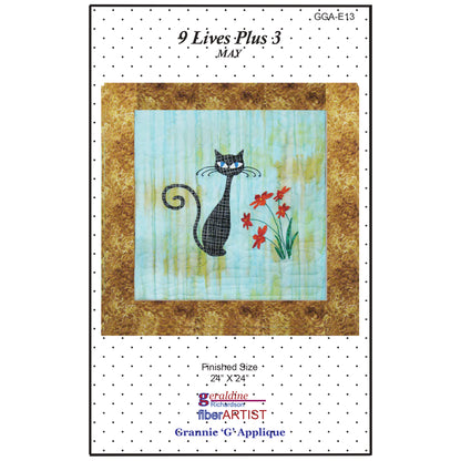 9 Lives Plus 3 May Quilt Pattern GGA-E13 - Paper Pattern