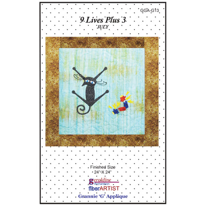 9 Lives Plus 3 July Quilt Pattern GGA-G13w - Wholesale Product