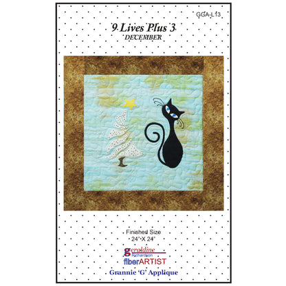 9 Lives Plus 3 December Quilt Pattern GGA-L13 - Paper Pattern