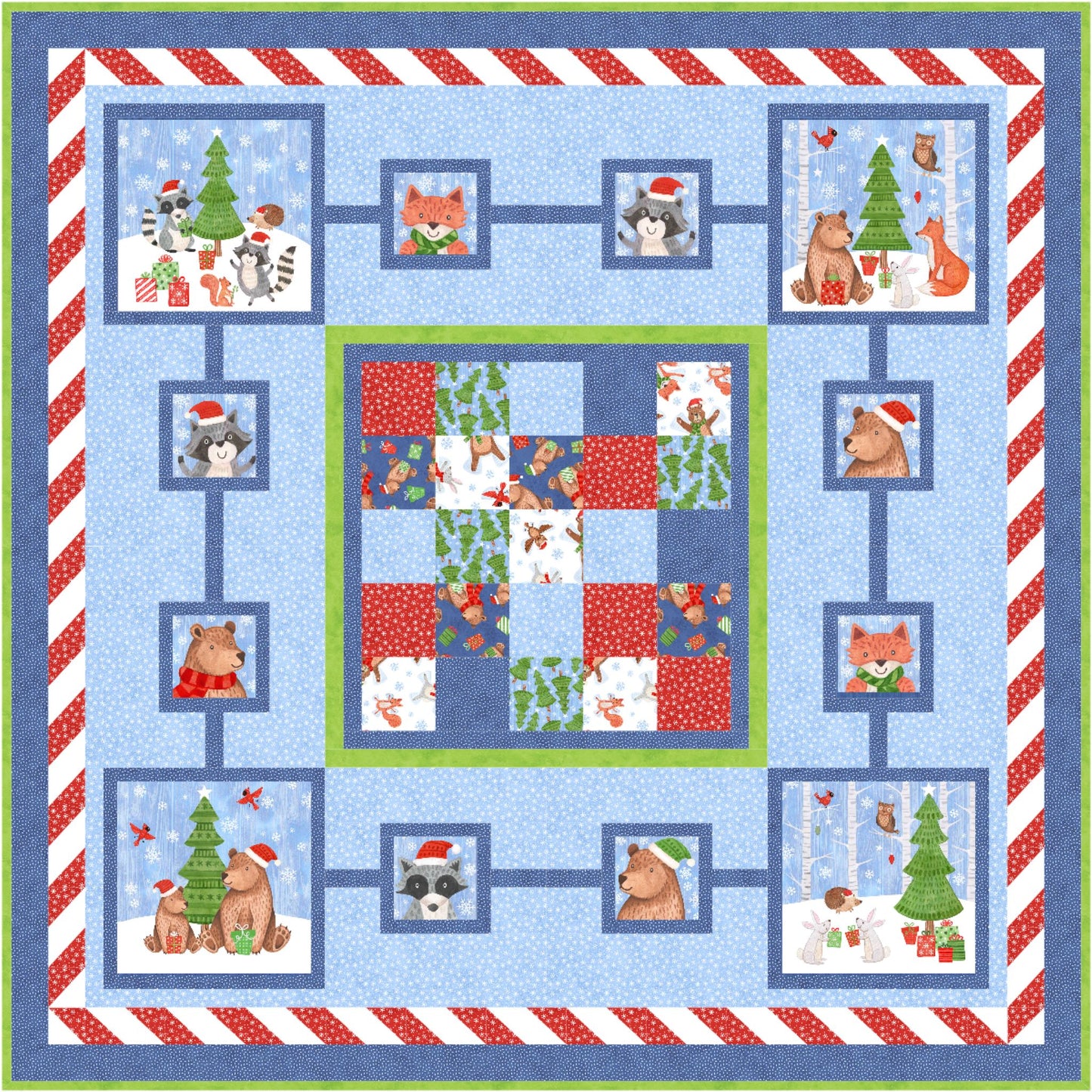 Ted's Christmas Quilt Pattern GQ-107w  - Wholesale Product