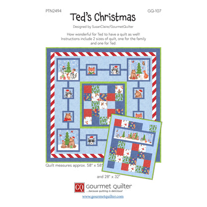 Ted's Christmas Quilt Pattern GQ-107w  - Wholesale Product