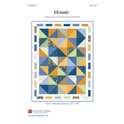 Cover image of pattern for Mosaic quilt.