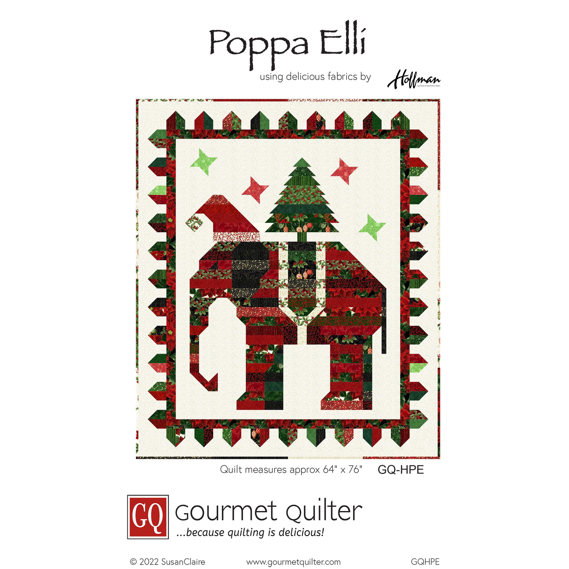 Cover image of pattern for Poppa Elli quilt.