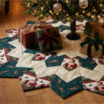 Dresden Plate Christmas Tree Skirt Pattern GR-102 - Paper Pattern