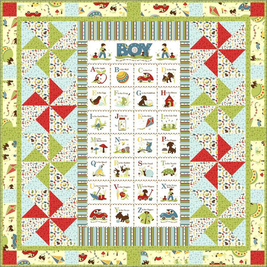 A Day At The Fair Flannel Quilt Set GTD-115e - Downloadable Pattern