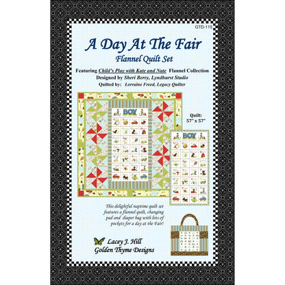 A Day At The Fair Flannel Quilt Set Pattern GTD-115 - Paper Pattern