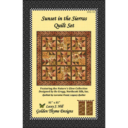 Sunset in the Sierras Quilt Set Pattern GTD-116 - Paper Pattern