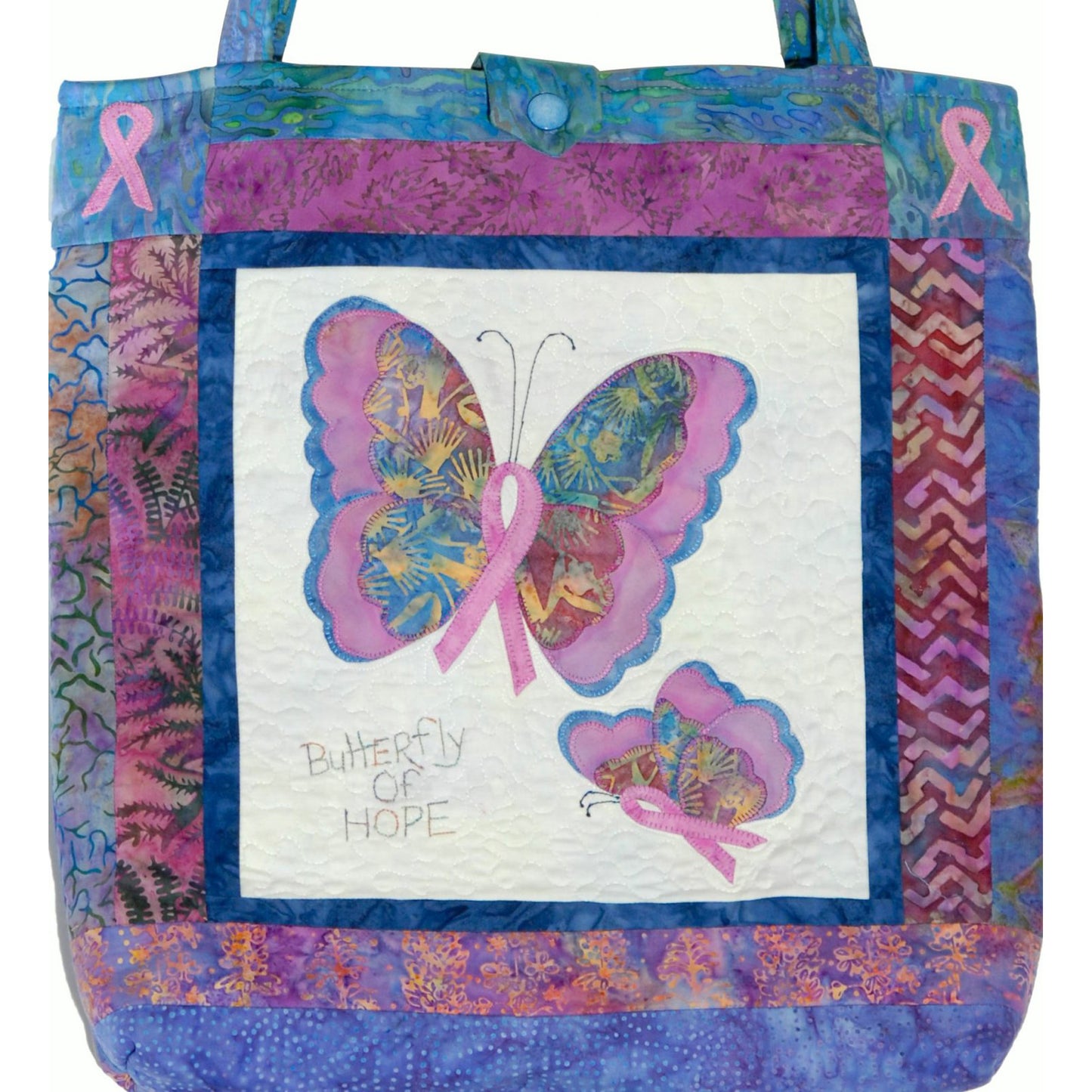 Ribbons of Hope Tote or Wall Hanging Pattern HBH-115 - Paper Pattern
