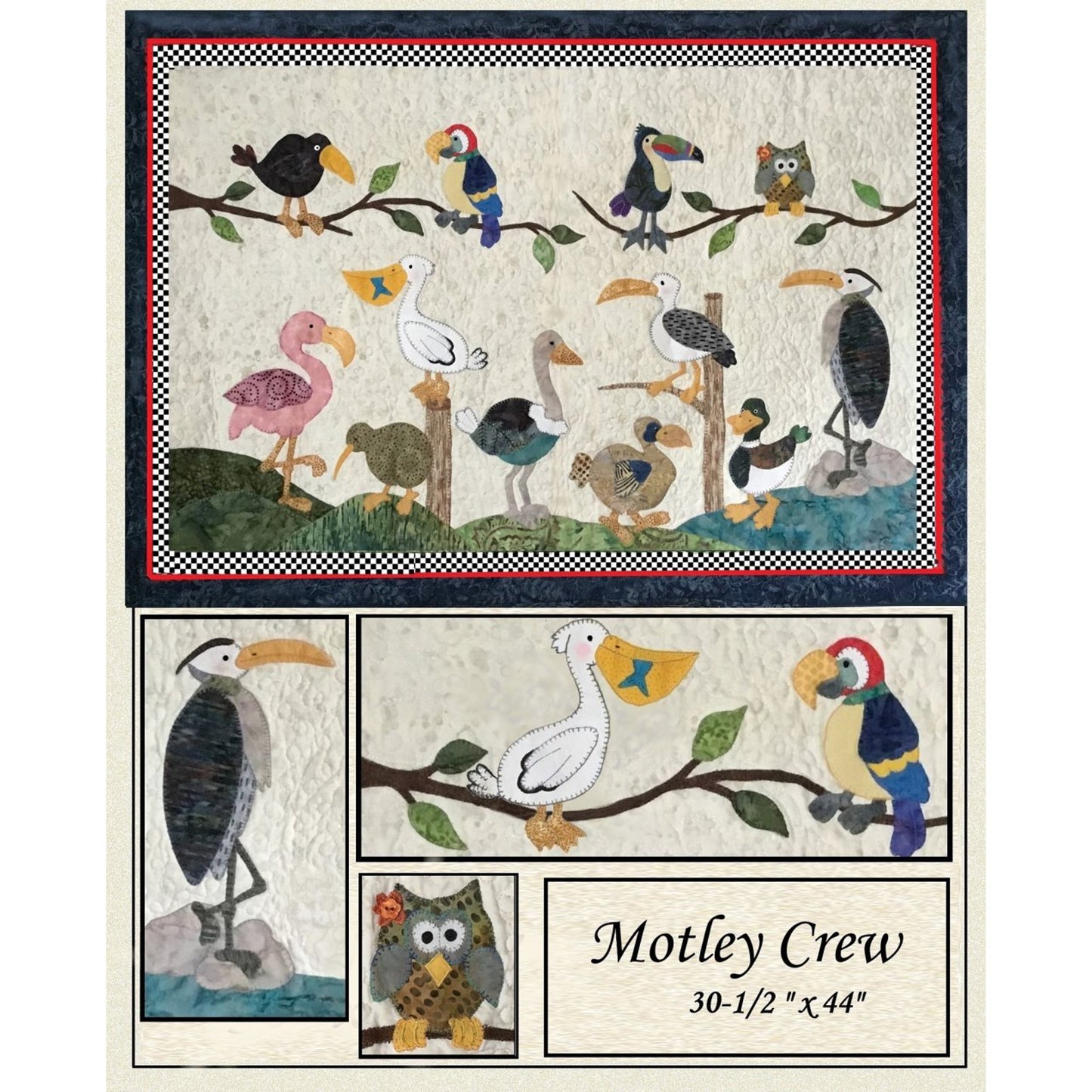 Motley Crew Wall Hanging HBH-133e - Downloadable Pattern