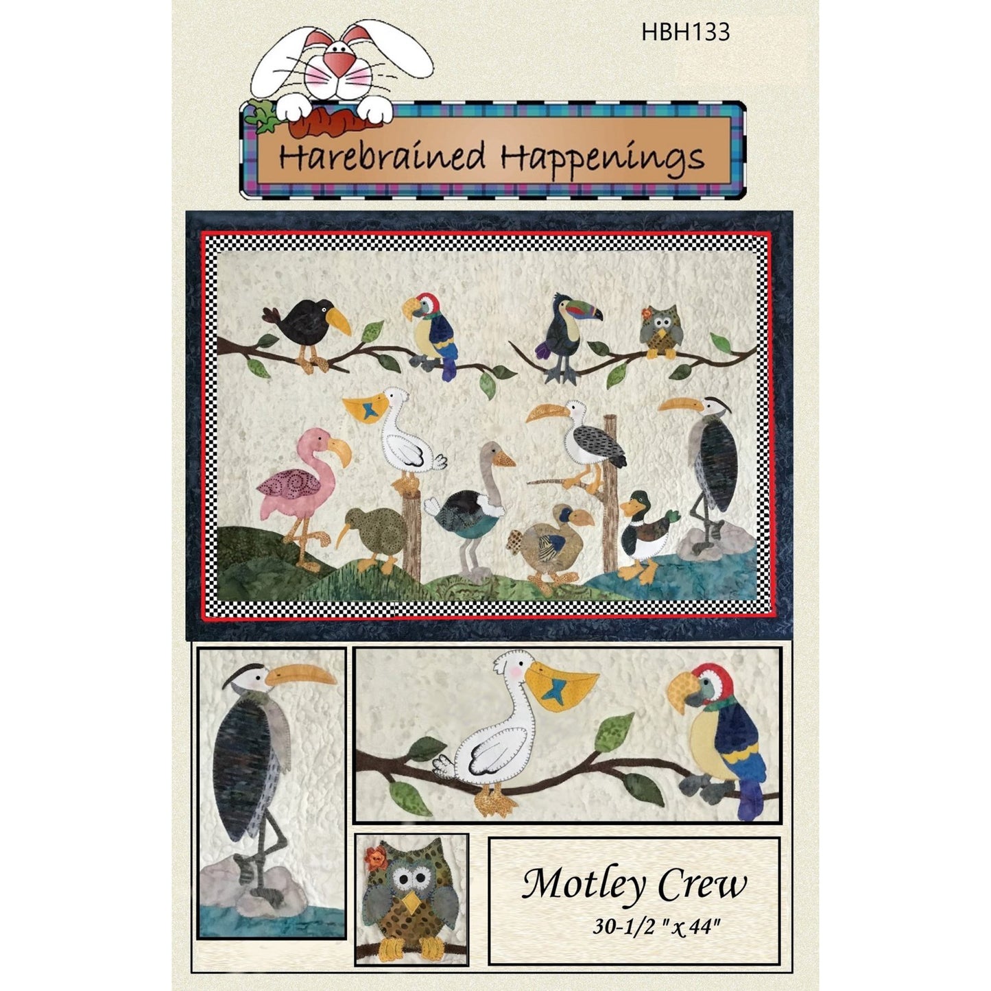 Motley Crew Wall Hanging HBH-133e - Downloadable Pattern