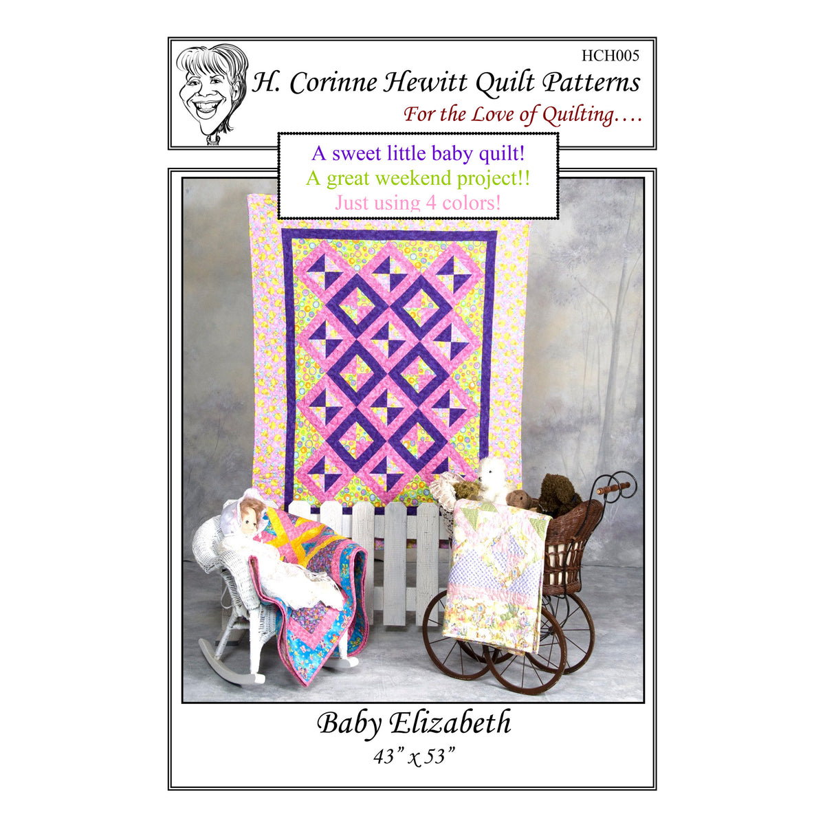 Baby Elizabeth Quilt Pattern HCH-005w  - Wholesale Product