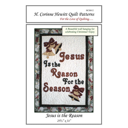 Jesus is the Reason Wall Hanging HCH-012e - Downloadable Pattern