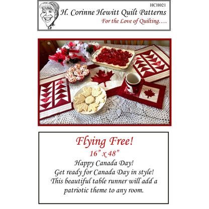 Flying Free Table Runner HCH-021e - Downloadable Pattern