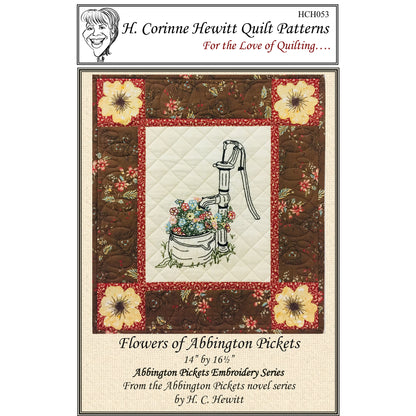 Flowers of Abbington Pickets Wall Hanging HCH-053e - Downloadable Pattern