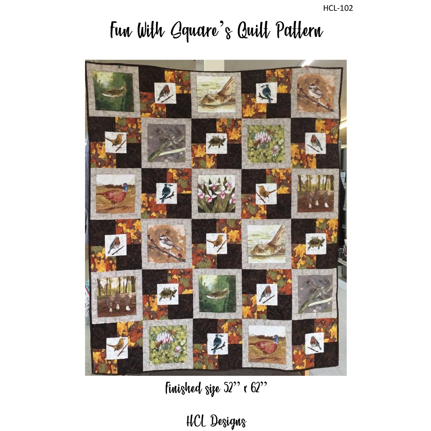 Fun With Squares Quilt Pattern HCL-102w  - Wholesale Product