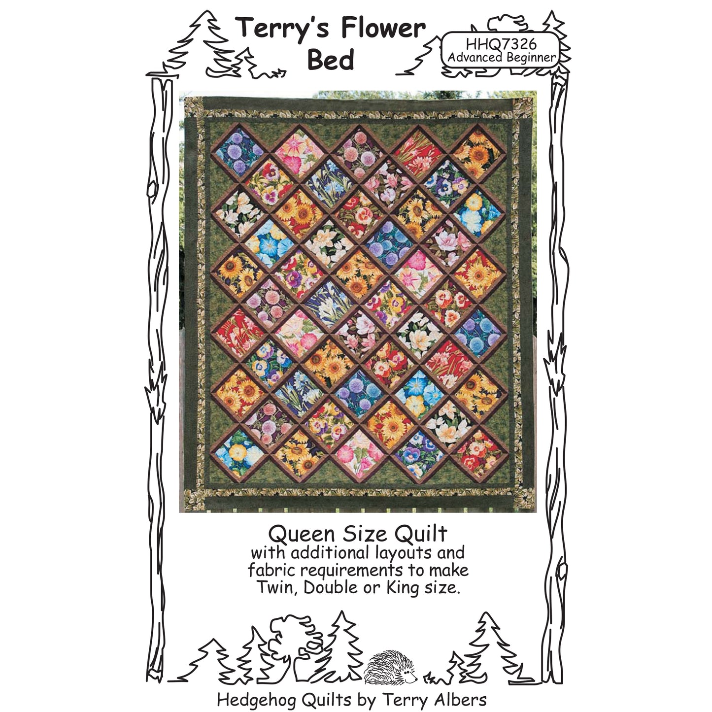 Terry's Flower Bed Pattern HHQ-7326w - Wholesale Product