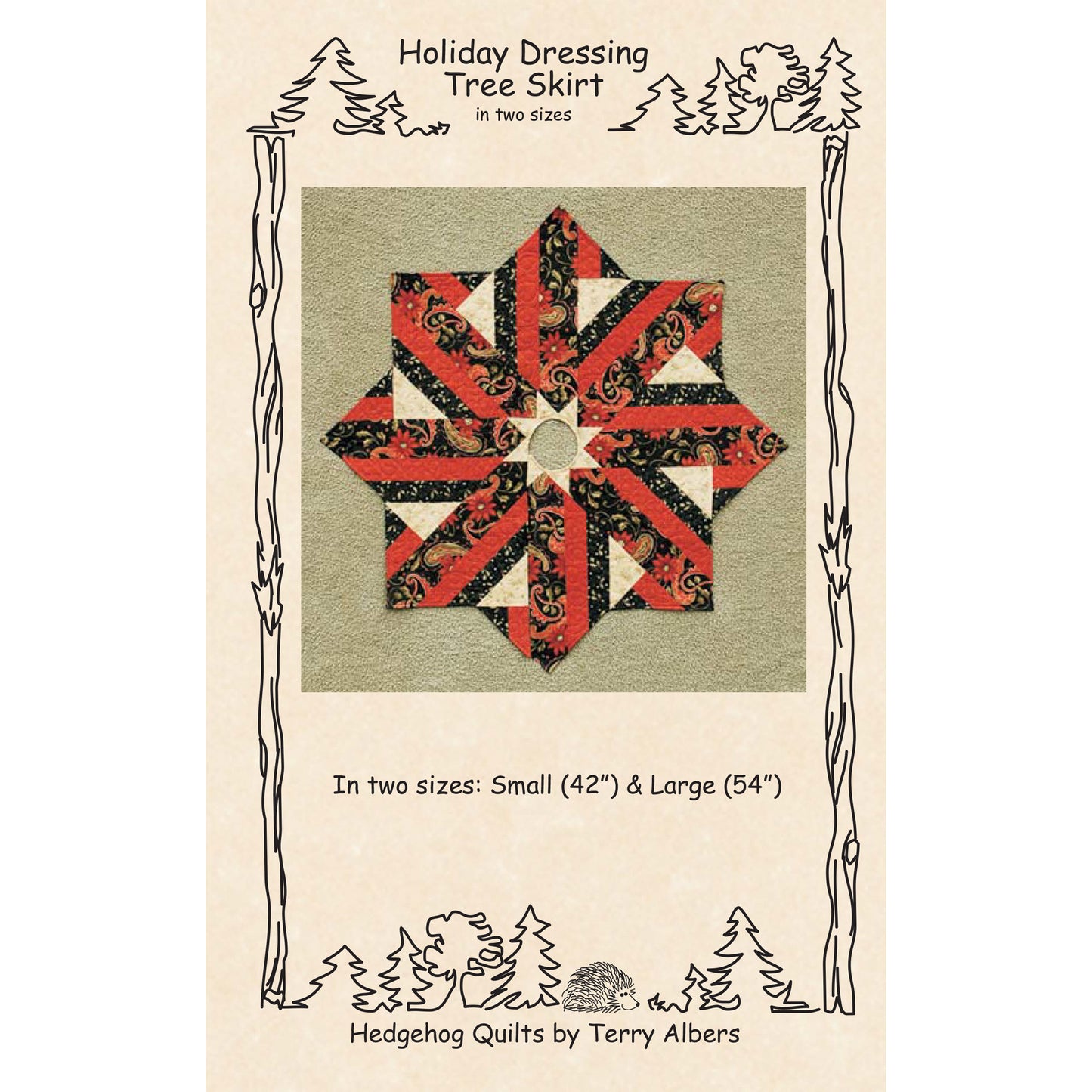 Holiday Dressing Tree Skirt Pattern HHQ-7348w  - Wholesale Product