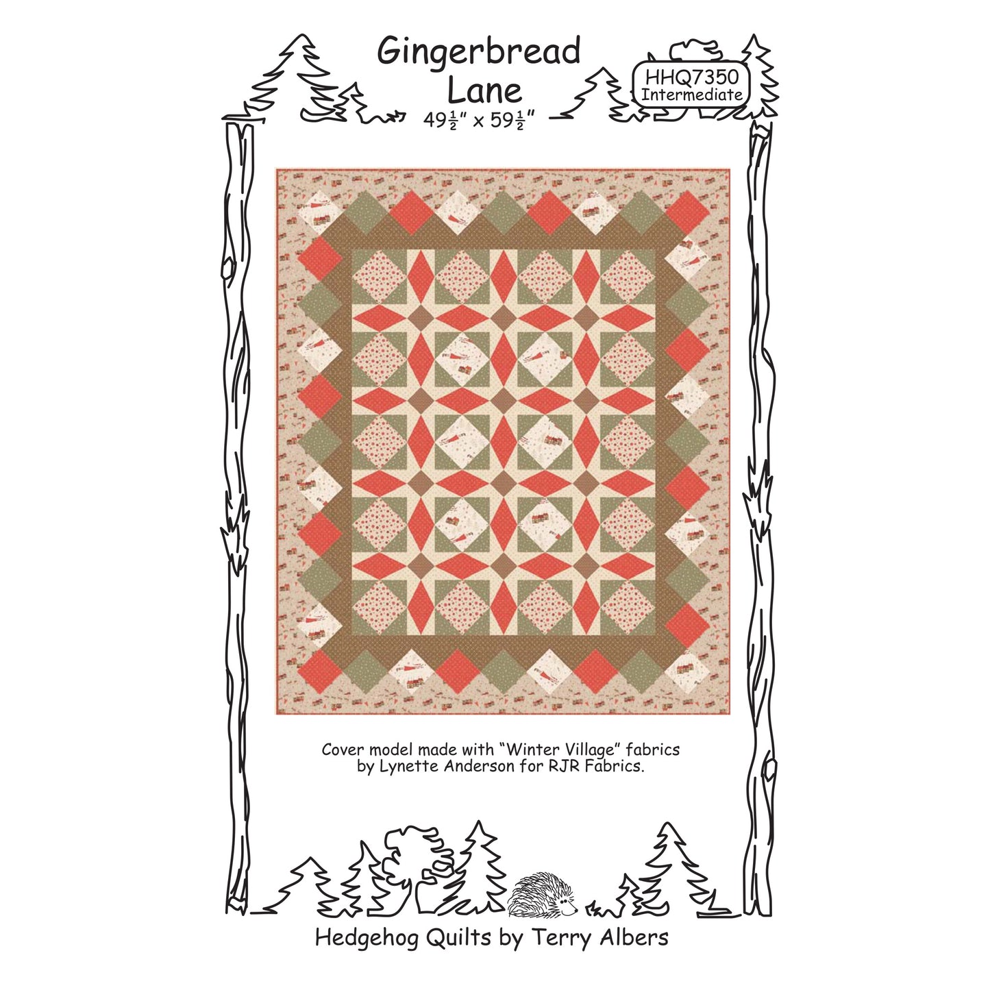 Gingerbread Lane Quilt Pattern HHQ-7350 - Paper Pattern