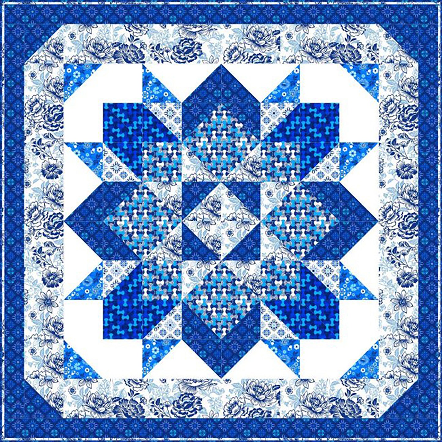 Crystal Blue Quilt HHQ-7360e - Downloadable Pattern