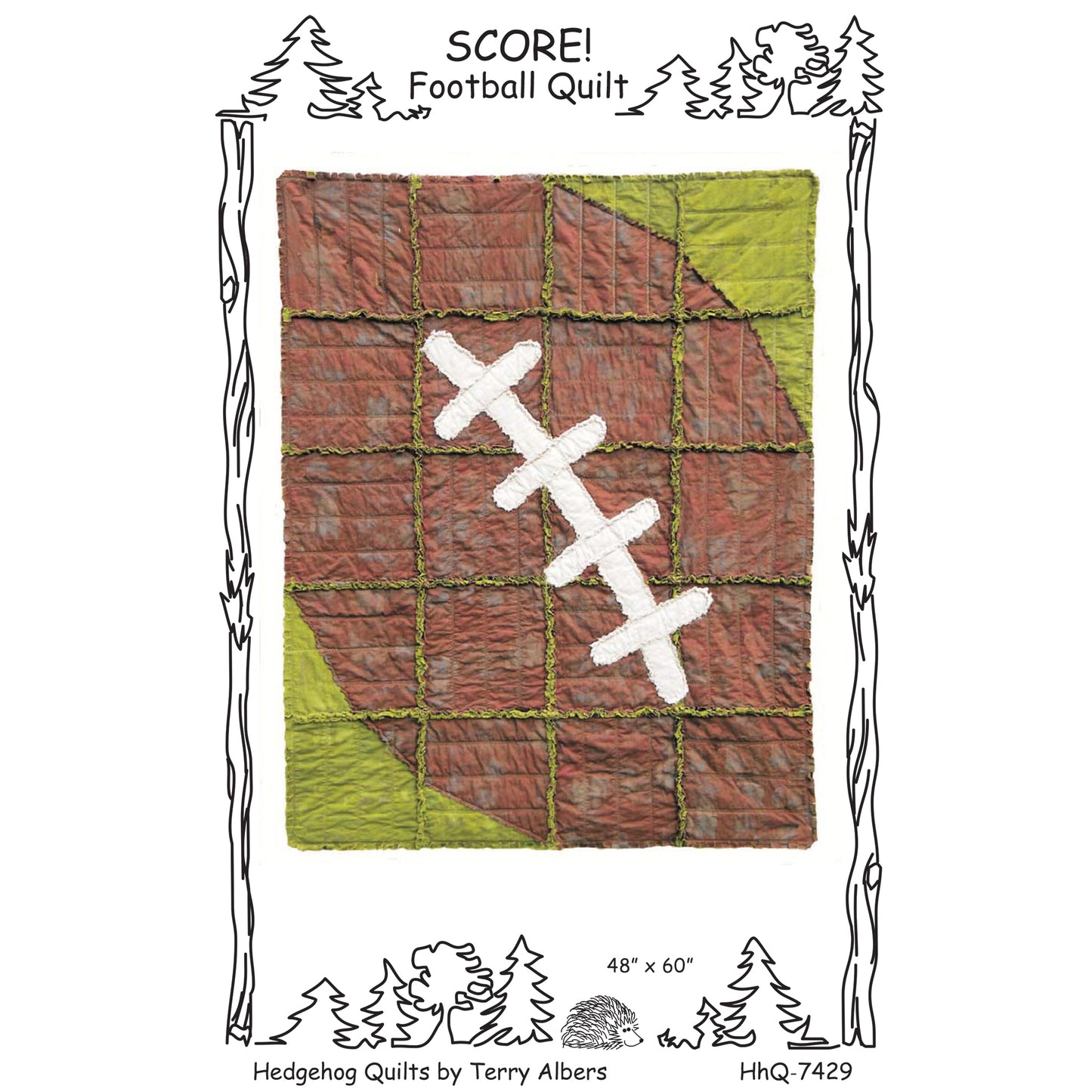 Score! Football Quilt Pattern HHQ-7429 - Paper Pattern
