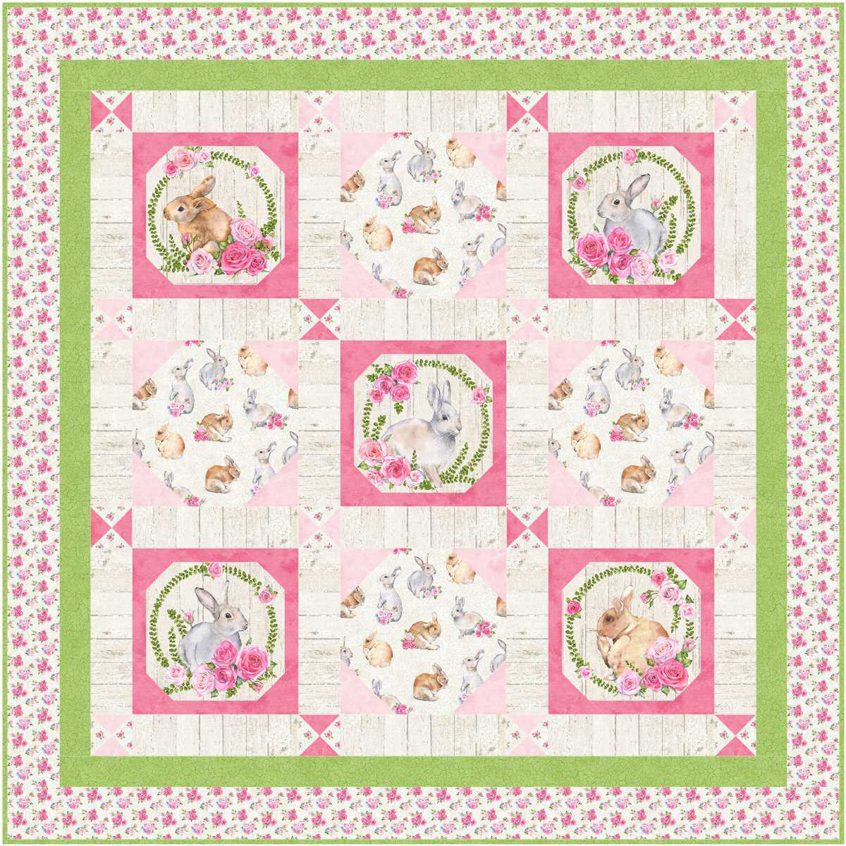 Floppy Rabbit Quilt Pattern Bunny Baby Quilt HHQ-7449e - Downloadable Pattern – QuiltWoman.com