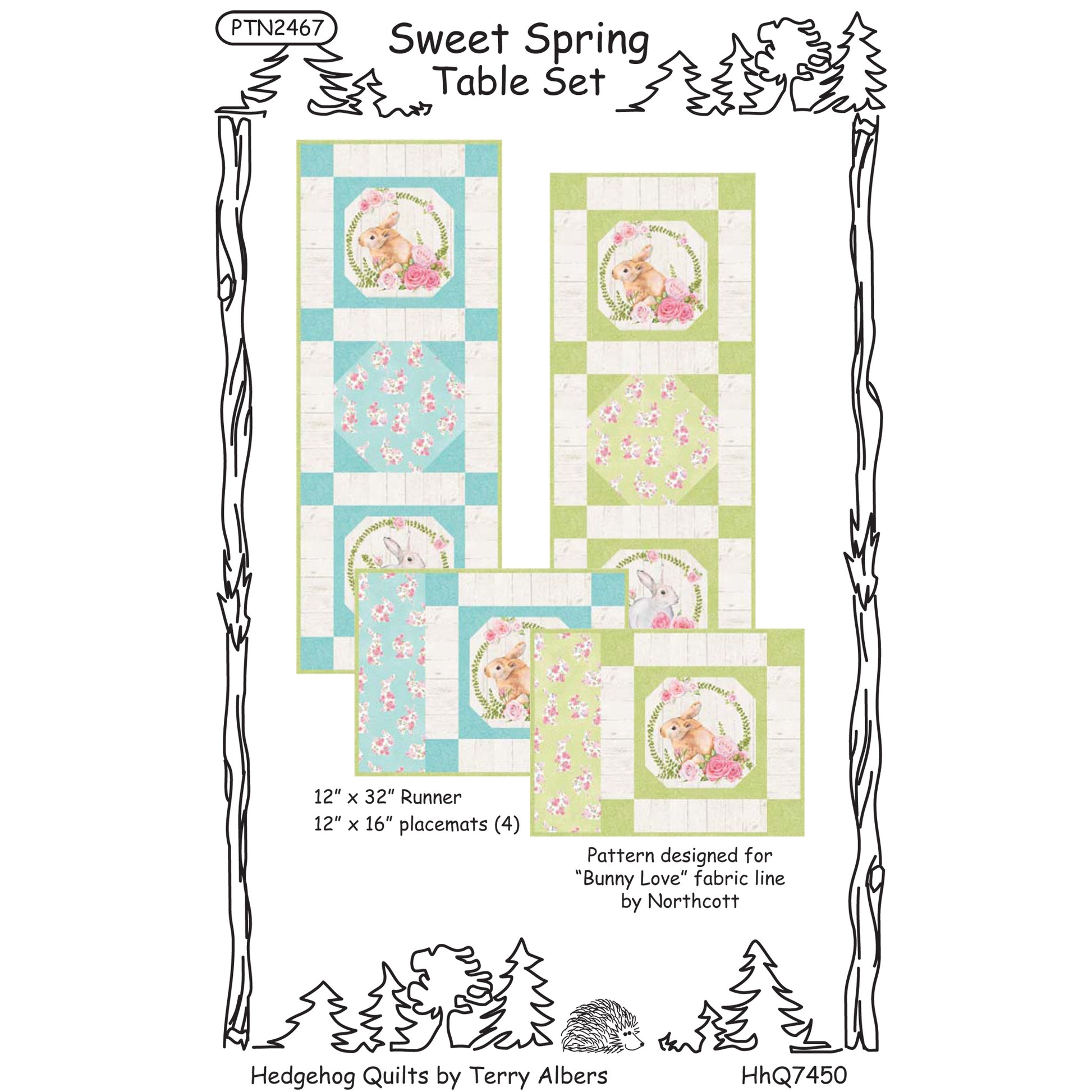 Cover image of pattern for Sweet Spring Table Set.