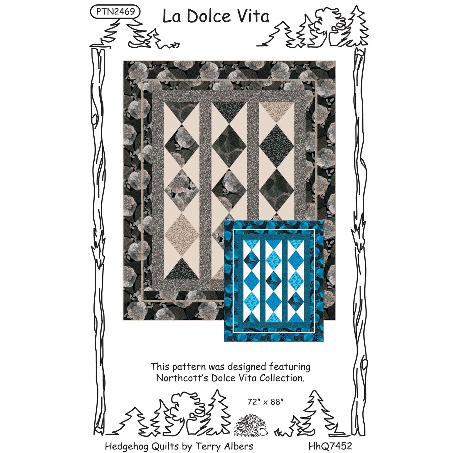 Cover image of pattern for La Dolce Vita Quilt.