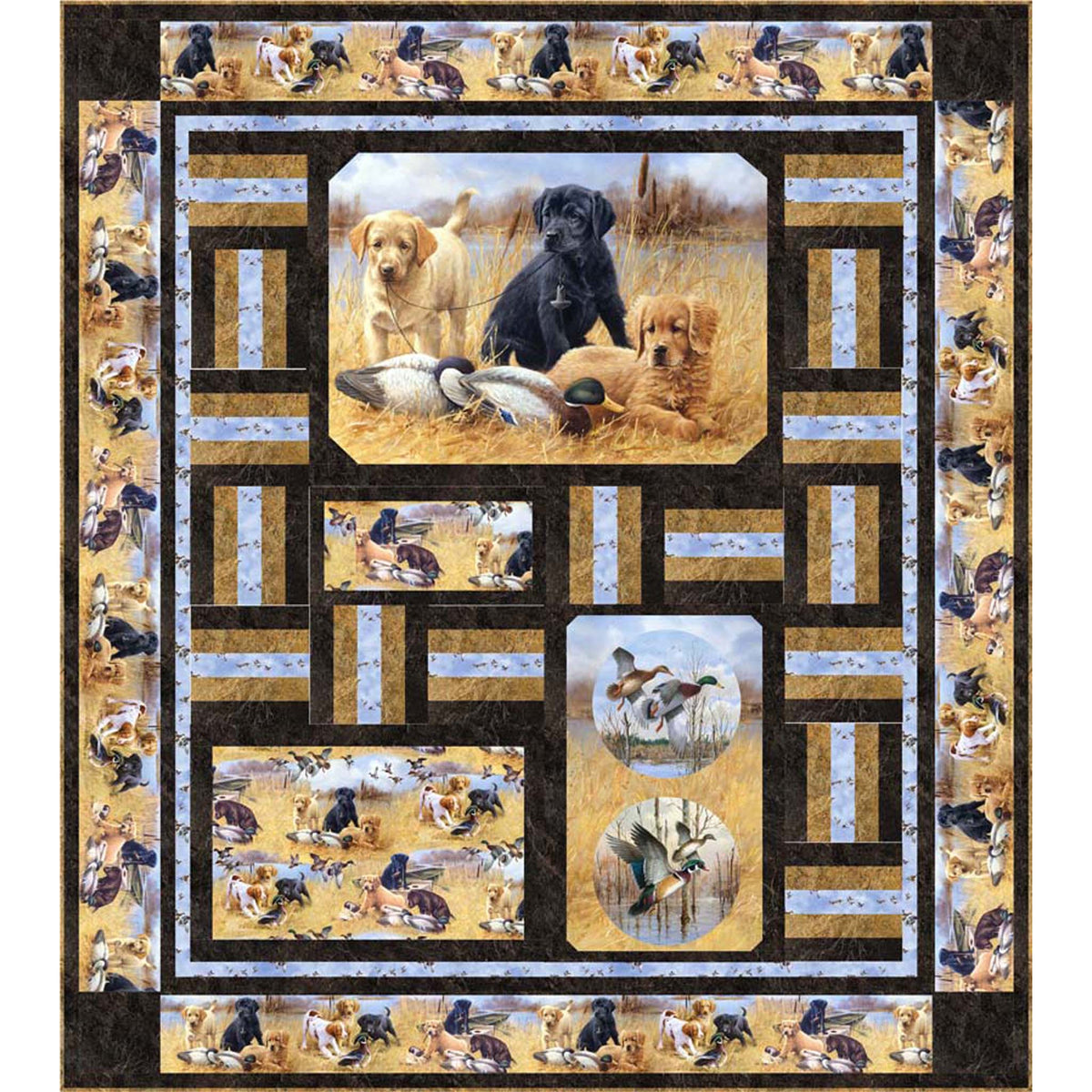 High Class Quilt Pattern Hunting Class Quilt HHQ-7461e - Downloadable Pattern – QuiltWoman.com