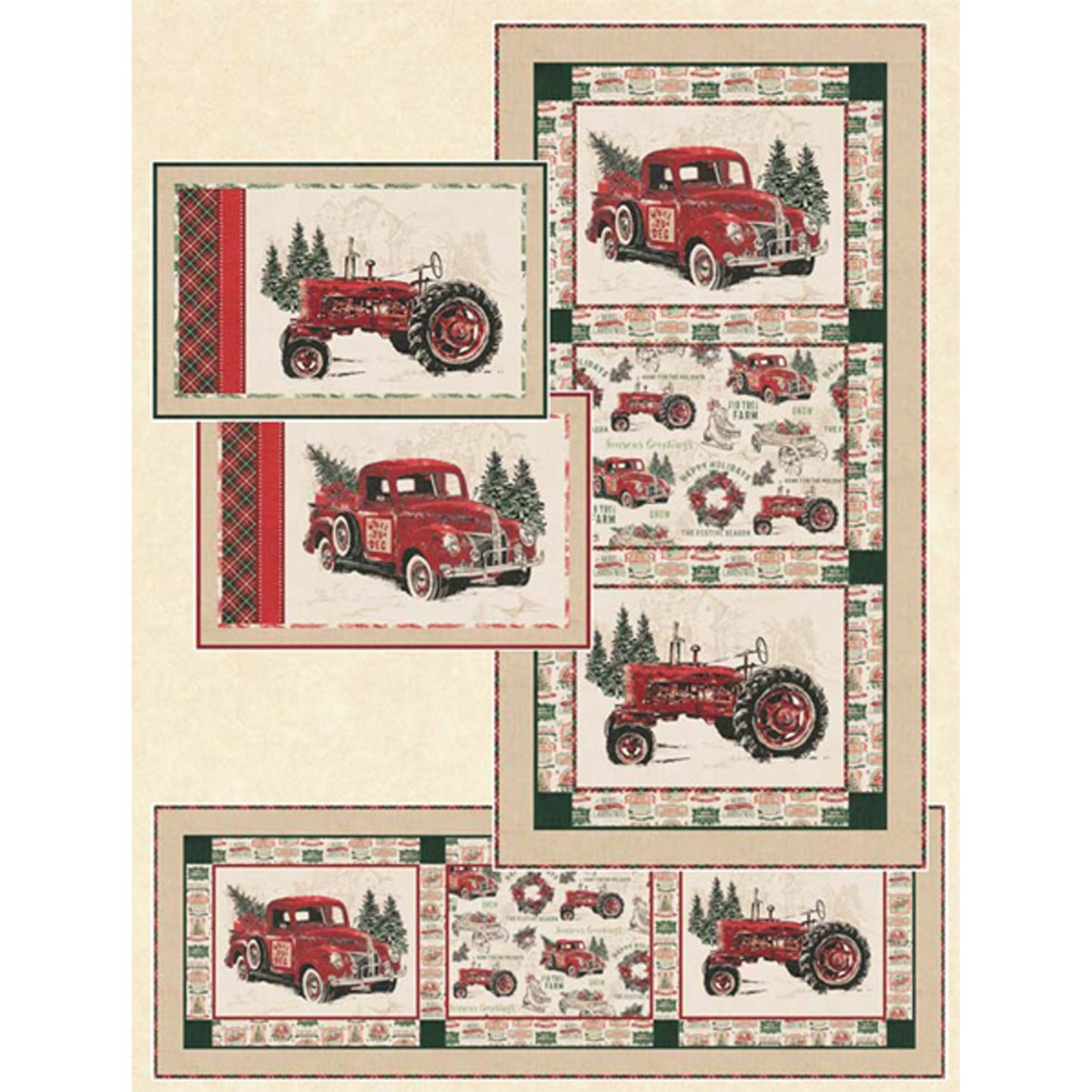 Vintage Christmas Table Set HHQ-7467e - Downloadable Pattern