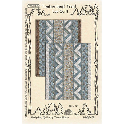 Cover image of pattern for Timberland Trail quilt.