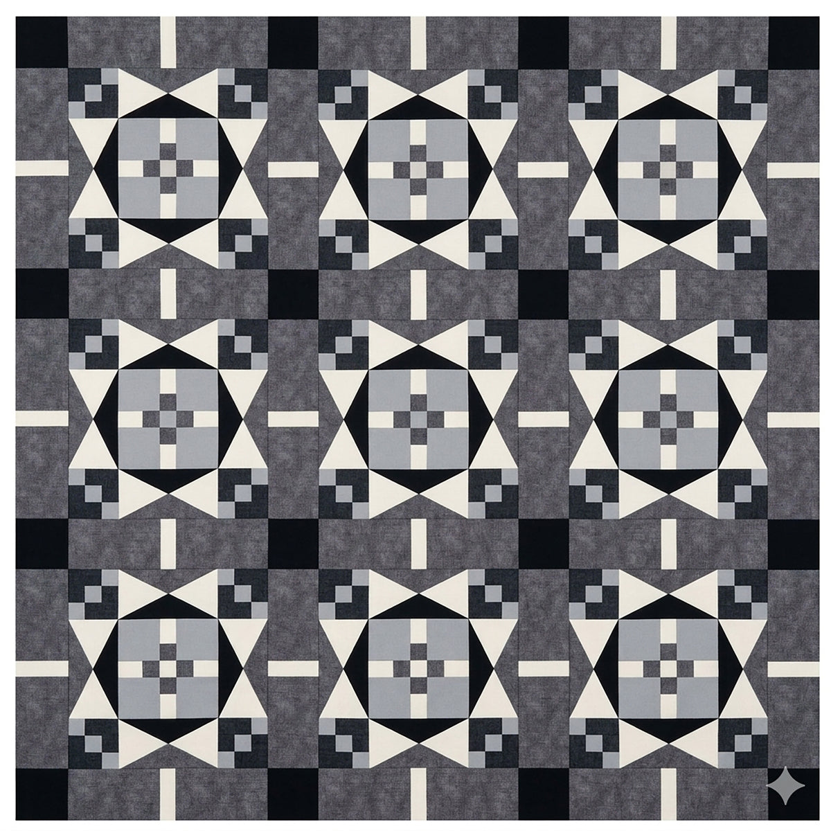 Winter Star Quilt Pattern HQ-211 - Paper Pattern