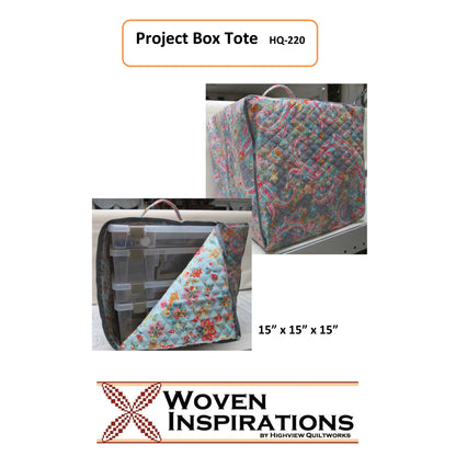 Project Box Tote HQ-220e - Downloadable Pattern