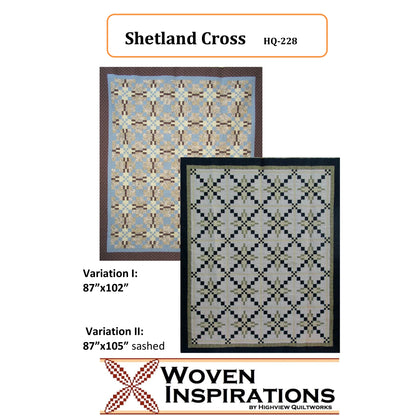 Shetland Cross Quilt Pattern HQ-228 - Paper Pattern