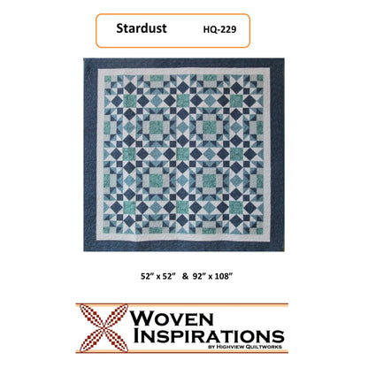 Cover image of pattern for Stardust quilt.