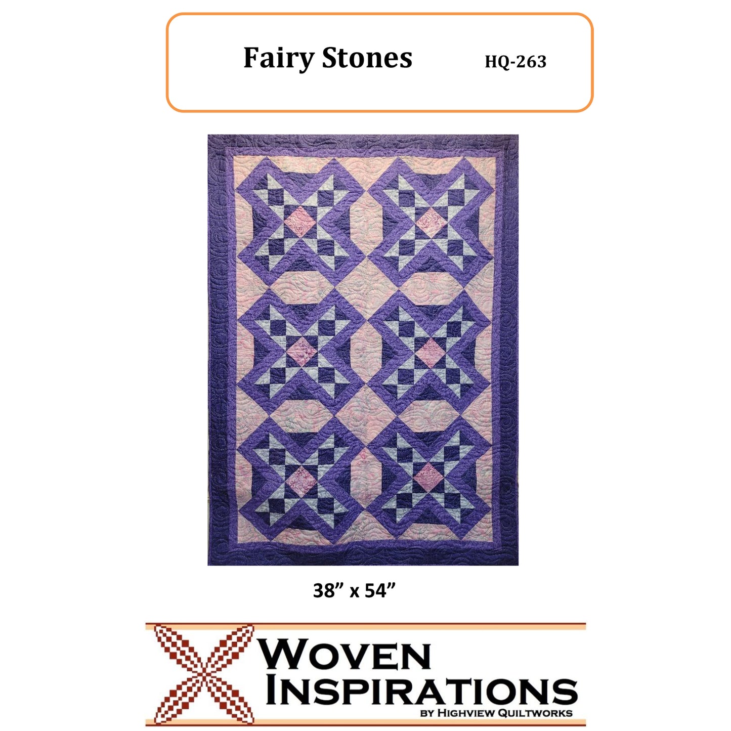 Image of pattern for Fairy Stones quilt.