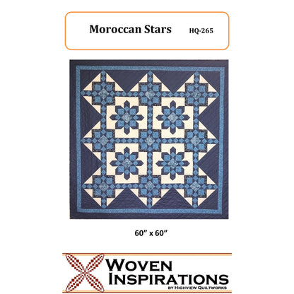 Cover image of pattern for Moroccan Stars quilt.