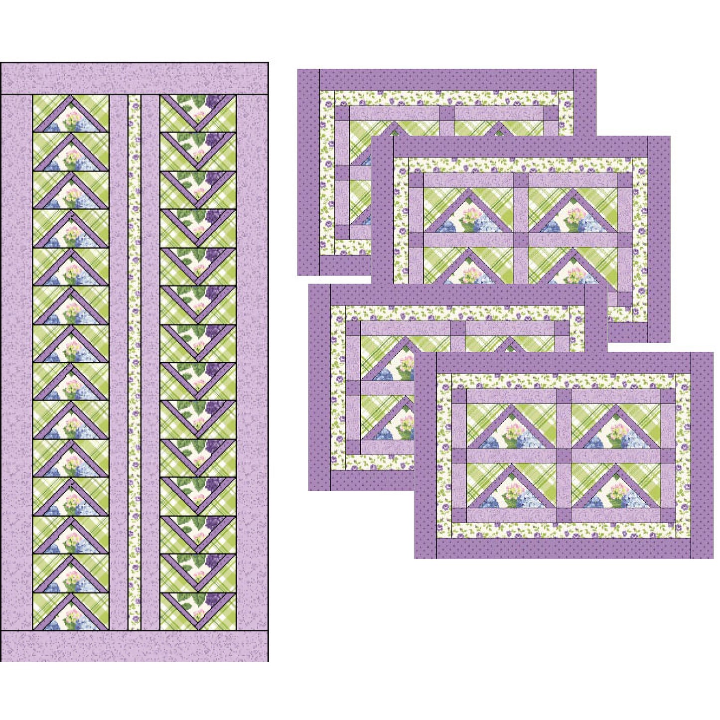 Geese in the Garden Table Runner and Placemat Pattern JMC-301 - Paper ...