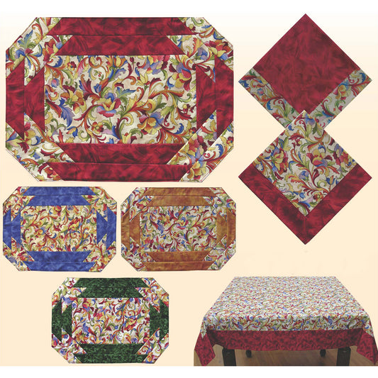 Table Graces Placemat, Napkin and Tablecloth JD-01e - Downloadable Pattern