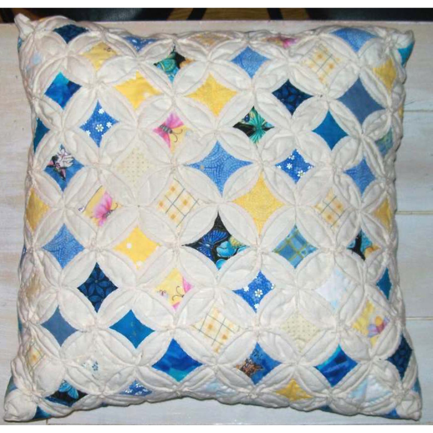 Cathedral Window Pillow JL-101e - Downloadable Pattern