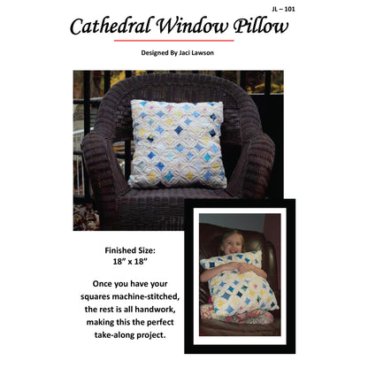 Cathedral Window Pillow JL-101e - Downloadable Pattern